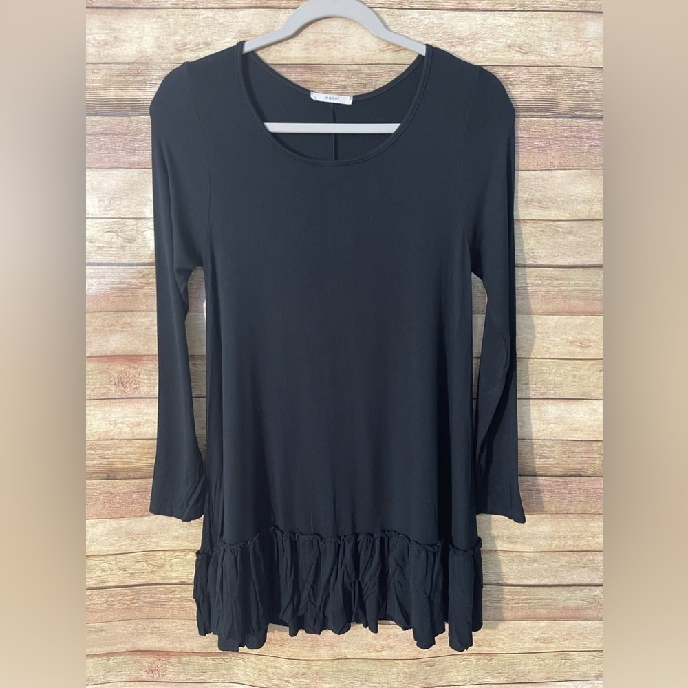 Easel Women’s Black Lightweight Stretch Casual Dress Size: Small